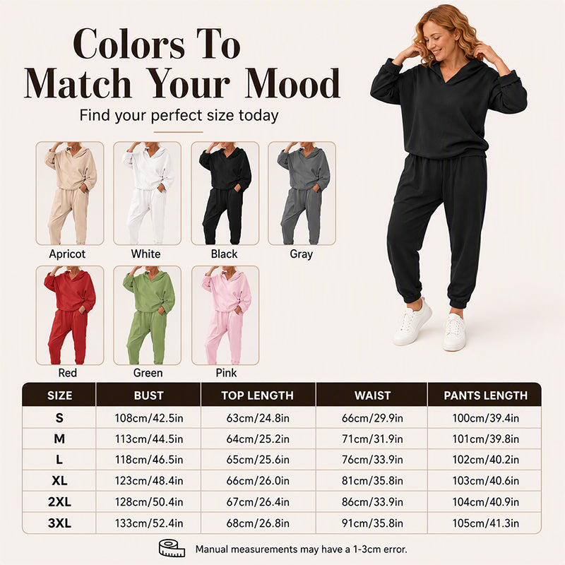 🔥 FINAL HOURS — Women's Hooded Sweatshirt & Lounge Pants Set | Cozy Everyday Comfort