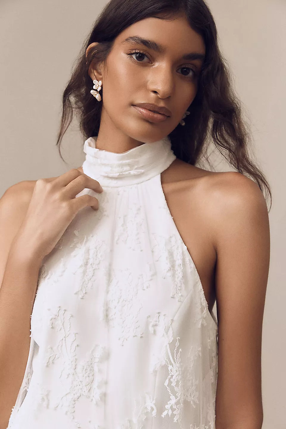 Ivory Whisper Lace Maxi Dress