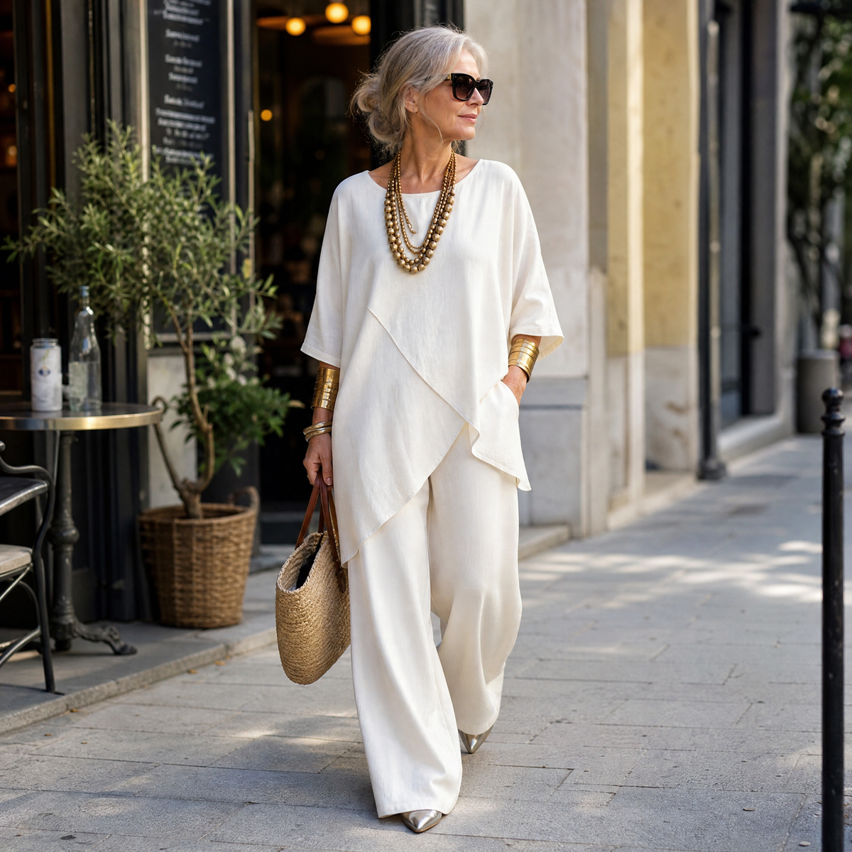 🔥 FINAL HOURS — Women's Chic Asymmetric Two-Piece Set | Effortless Everyday Style