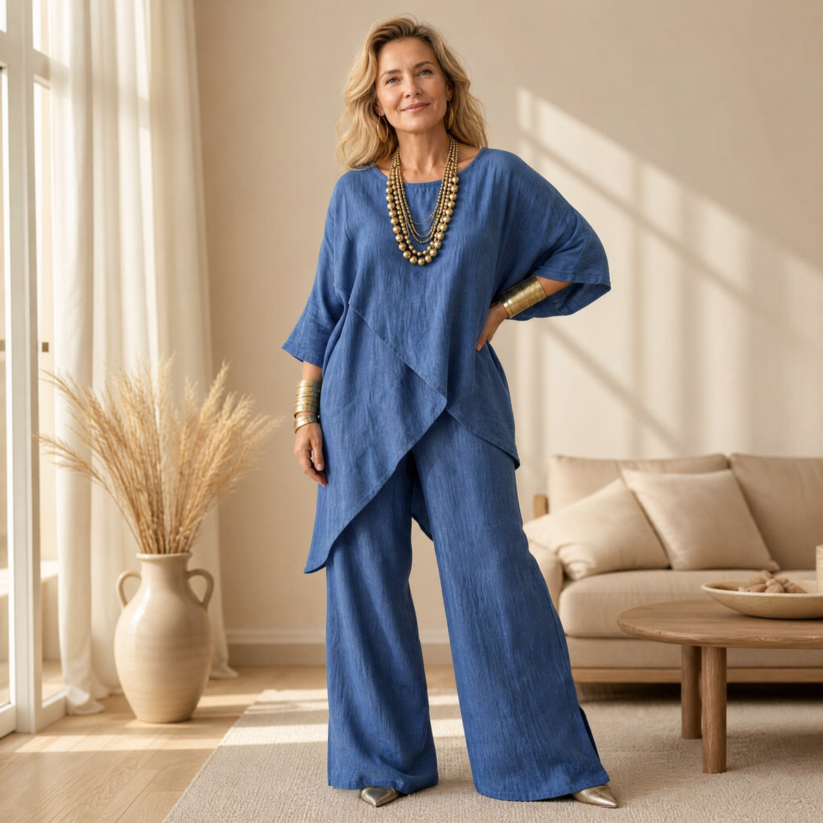 🔥 FINAL HOURS — Women's Chic Asymmetric Two-Piece Set | Effortless Everyday Style