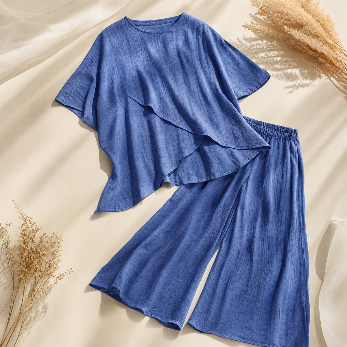 🔥 FINAL HOURS — Women's Chic Asymmetric Two-Piece Set | Effortless Everyday Style