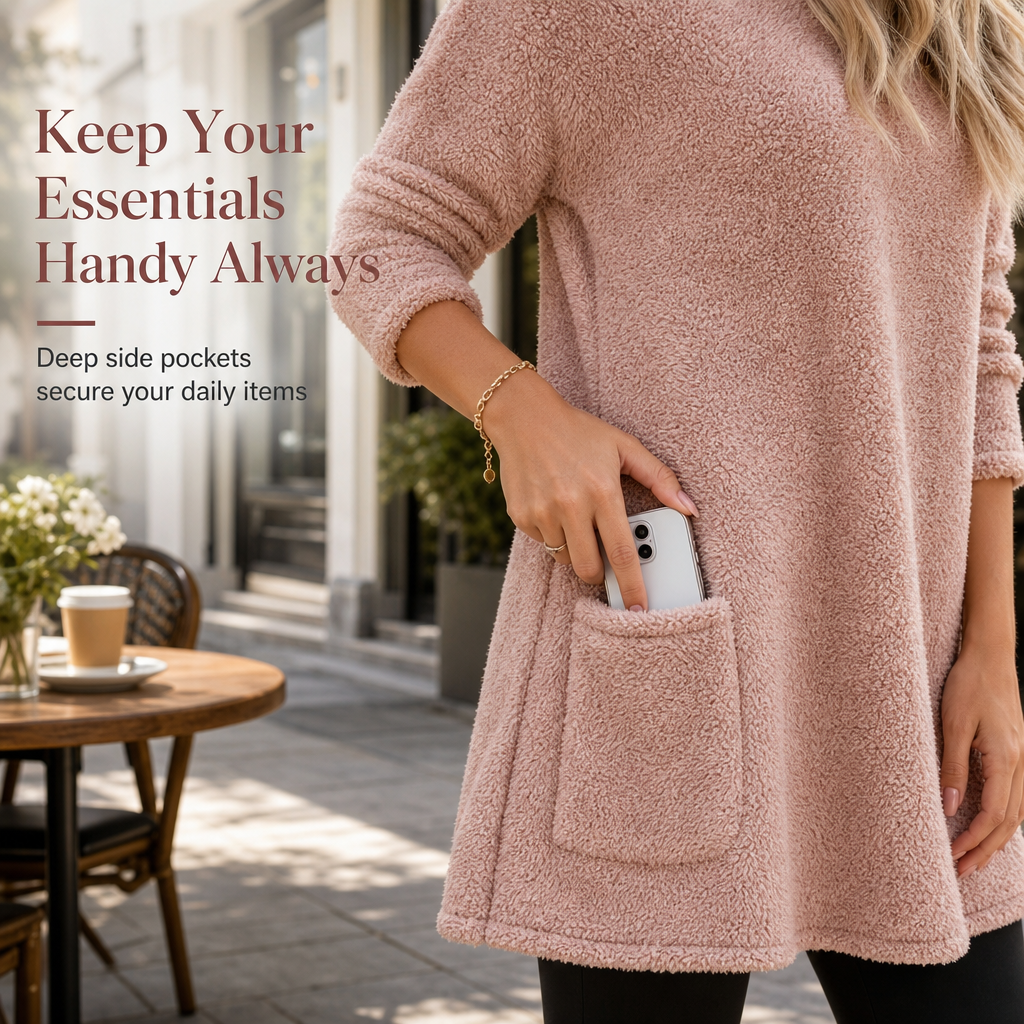 🍂🔥 FINAL HOURS — Women's Warm Crew-Neck Long-Sleeve Top | Cozy Everyday Comfort
