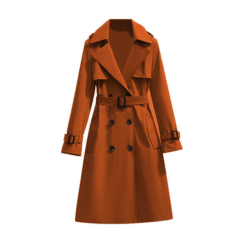 Drapes evenly, exudes enduring elegance—a high-quality, timeless trench coat🧥✨