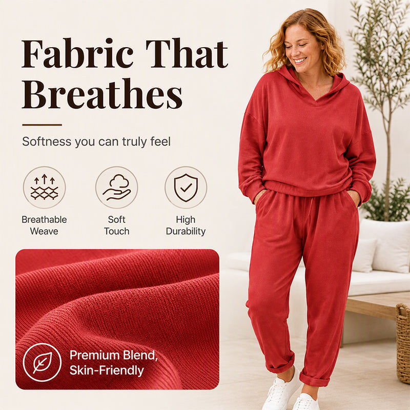 🔥 FINAL HOURS — Women's Hooded Sweatshirt & Lounge Pants Set | Cozy Everyday Comfort